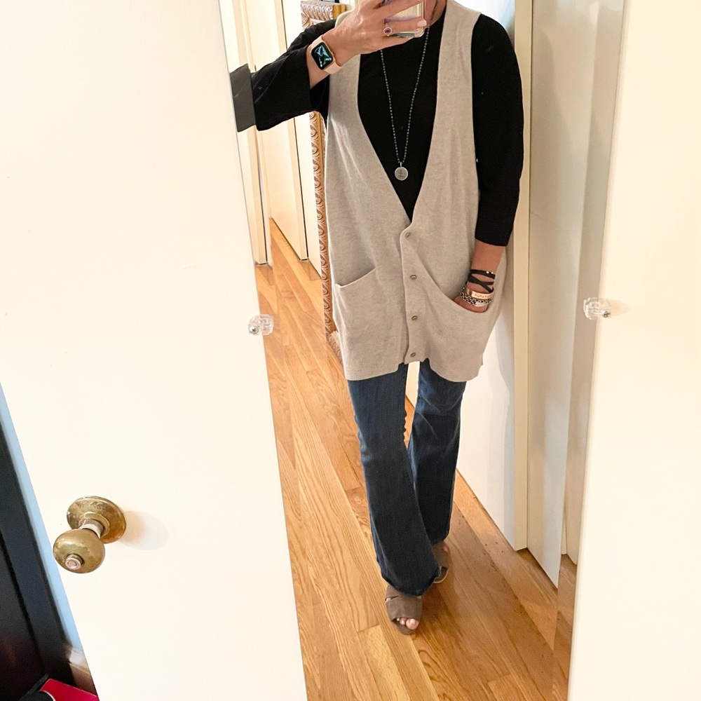 7 For All Man Kind Cashmere Vest View 3